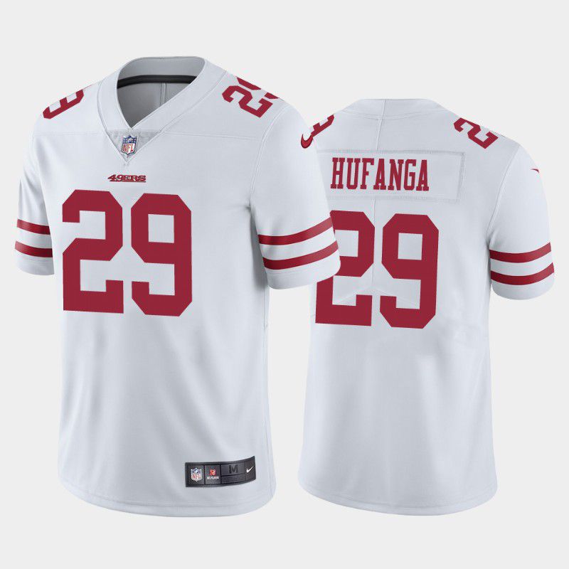 Men San Francisco 49ers #29 Talanoa Hufanga Nike White Vapor Limited NFL Jersey->san francisco 49ers->NFL Jersey